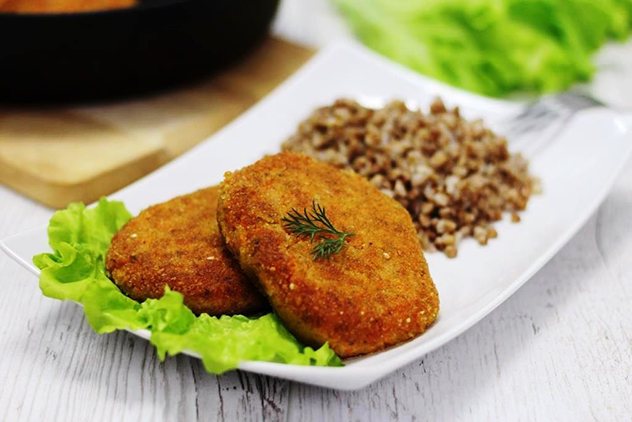 Cutlets with buckwheat