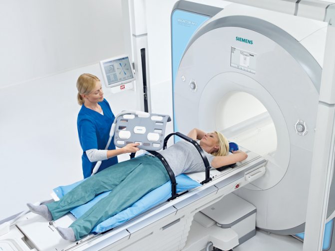 patient on MRI