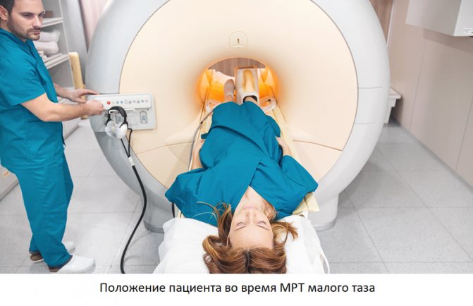 Before MRI of the pelvis
