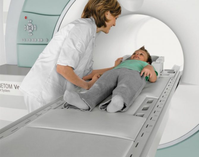 Carrying out an MRI for a child