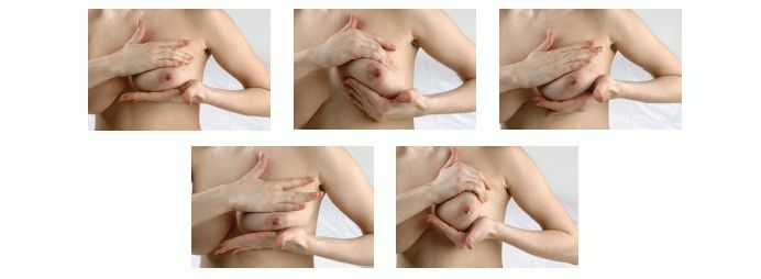 Self-massage of the breast
