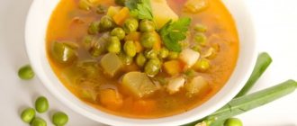 суп с зеленым горохом для кормящих мам