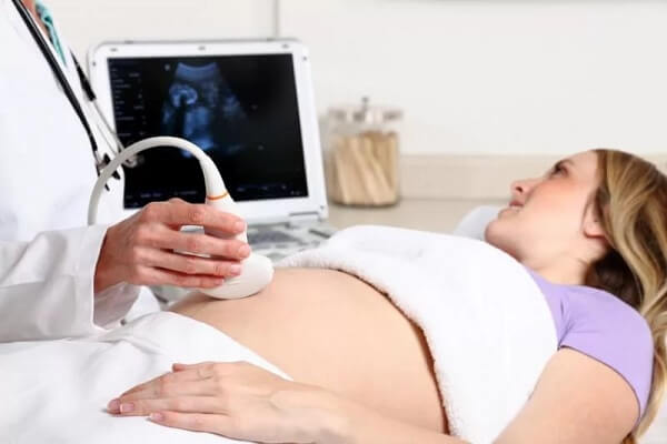 Ultrasound of a pregnant woman