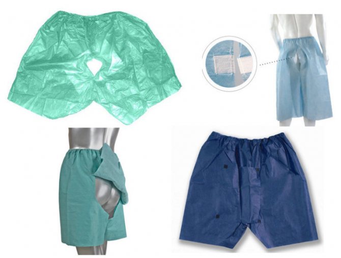 types of panties for colonoscopy